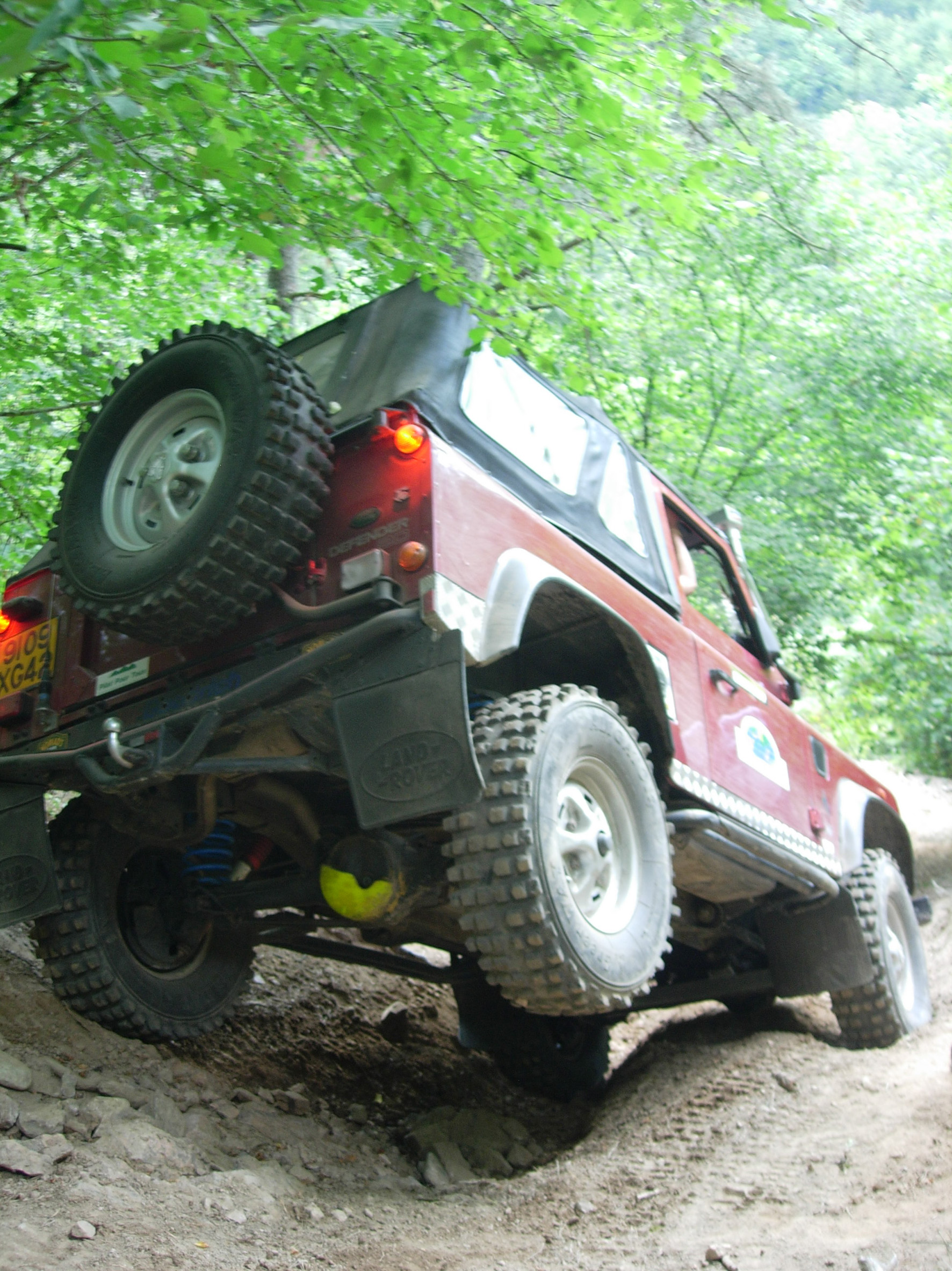 4x4 croisement de pont en descente