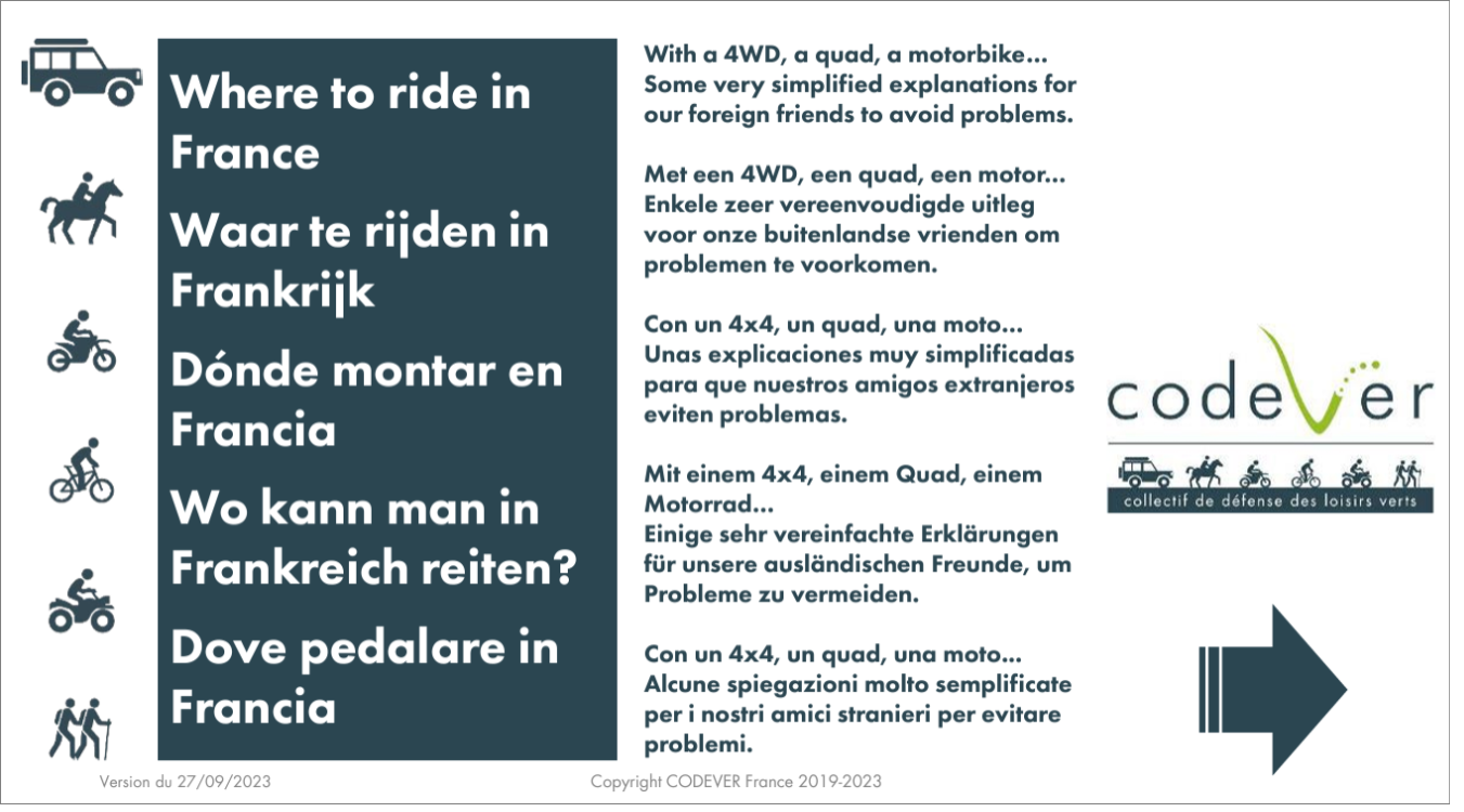 couverture du where to ride en 5 langues par Codever