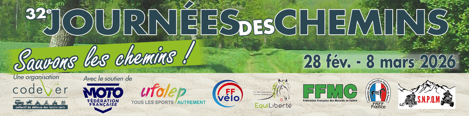 32e journées des chemins du Codever - SAUVONS LES CHEMINS !