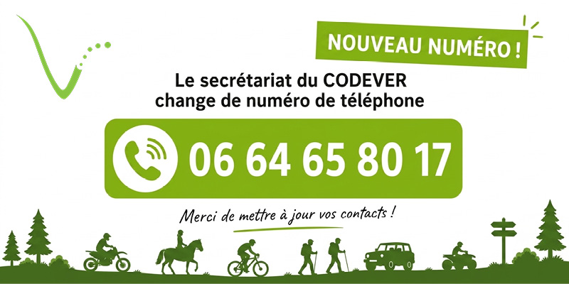 nouveau numéro secretariat codever