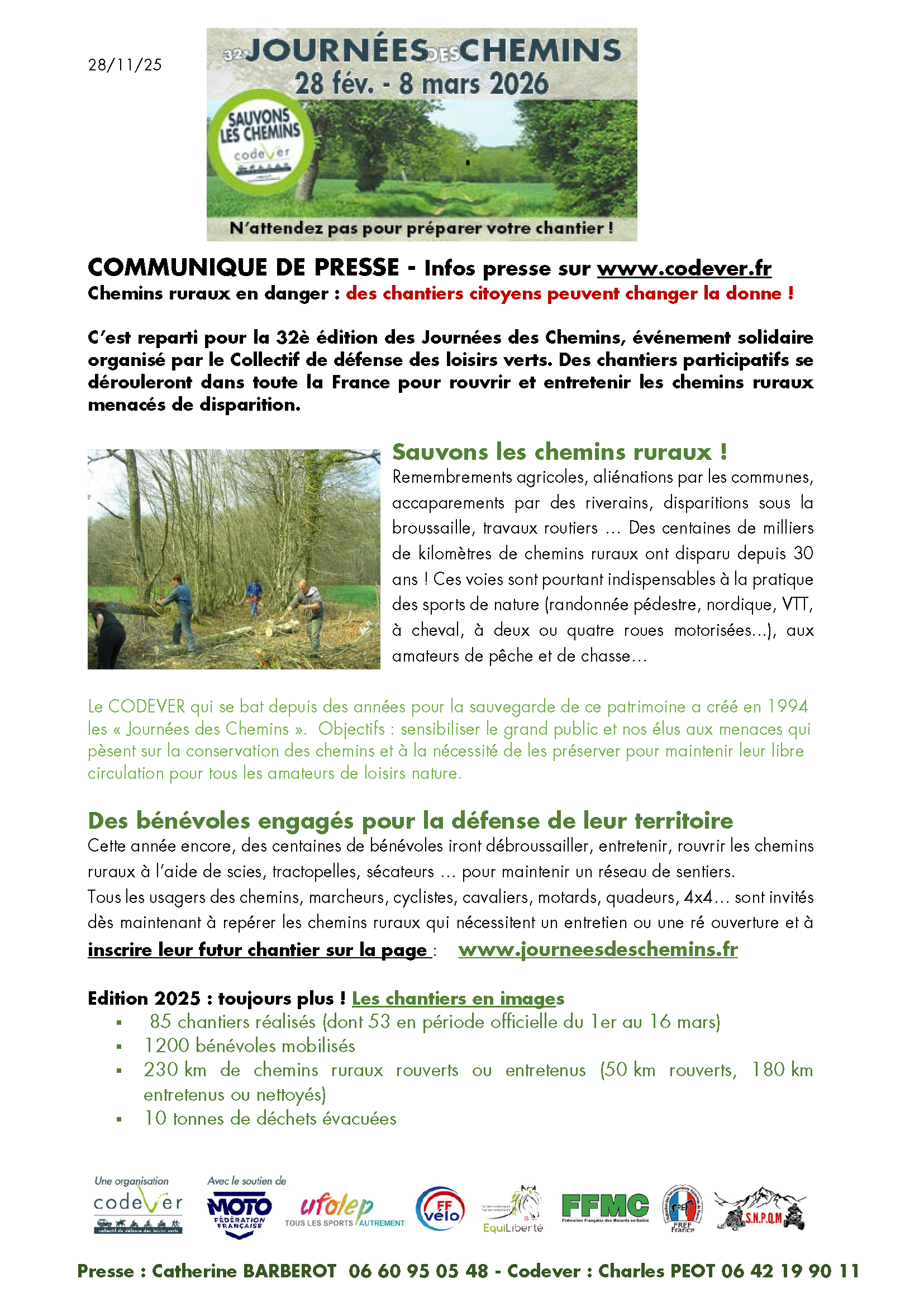 vignette communiqué de presse n°1 Journées des chemins 2026