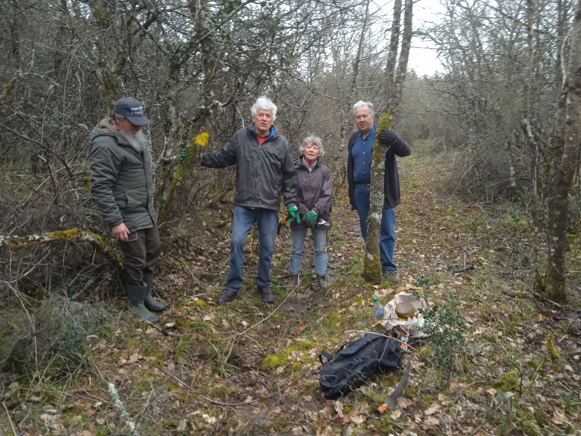 chantier journées des chemins 2024 du CODEVER à Larroque (Tarn)