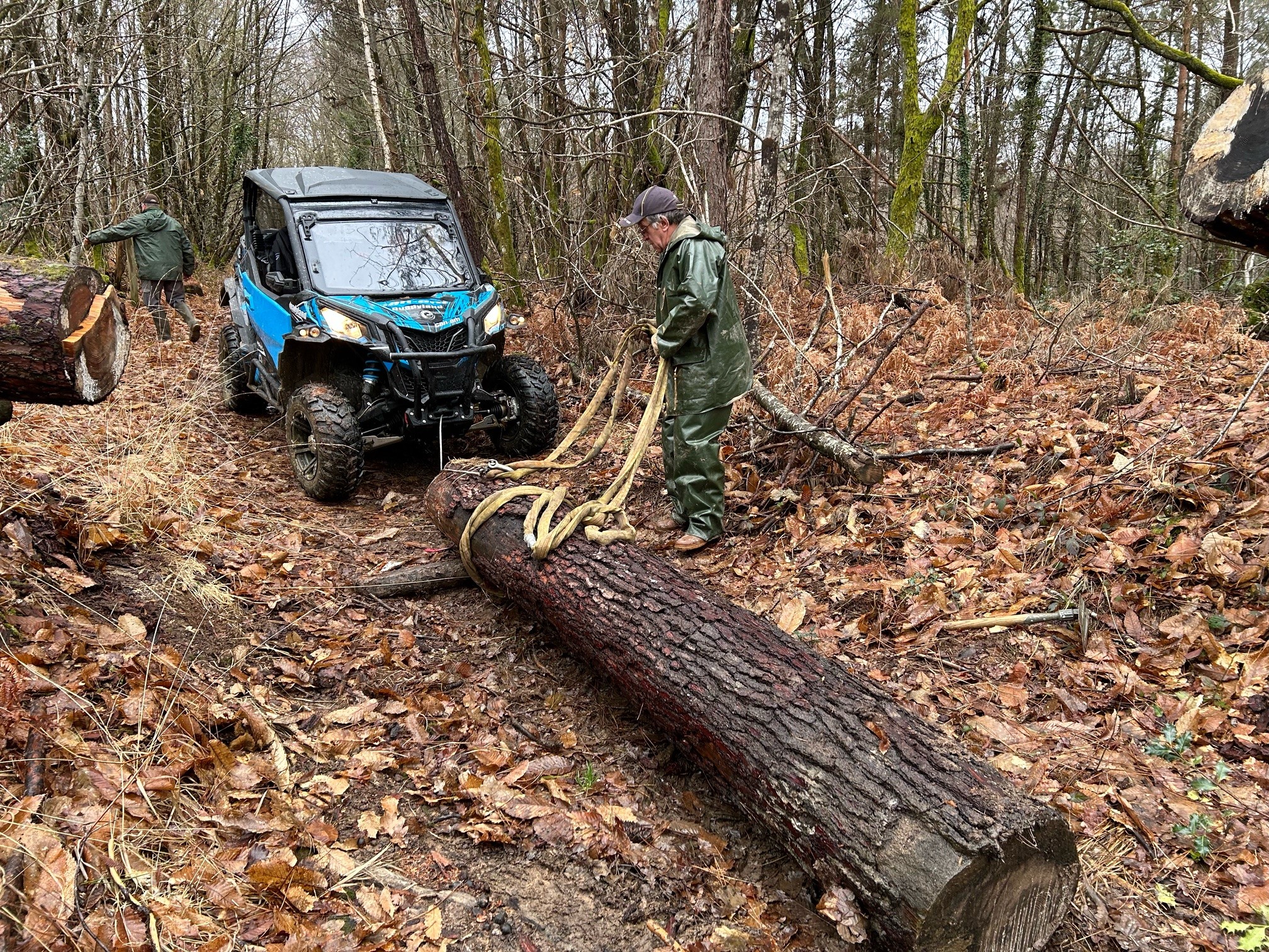 chantier journées des chemins 2024 du CODEVER à Milhac de Nontron (Dordogne)