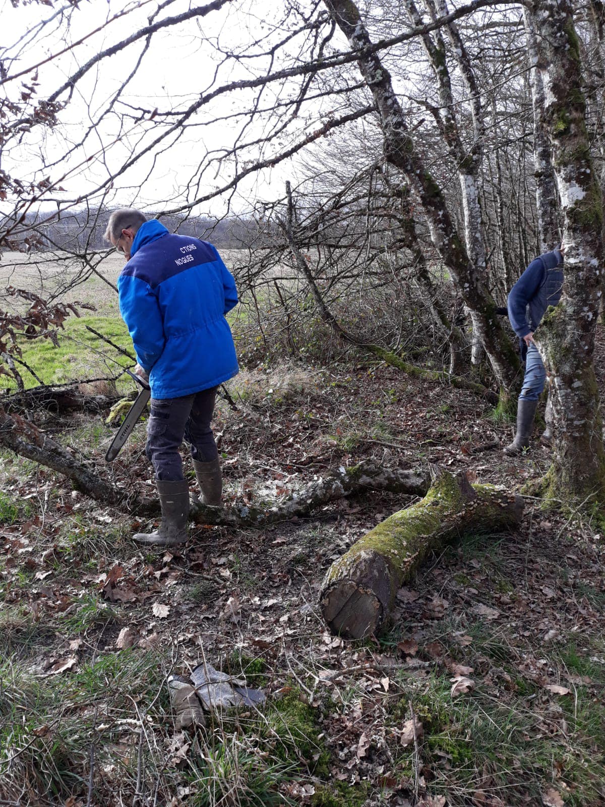 chantier journées des chemins 2024 du CODEVER à Lavau (yonne)