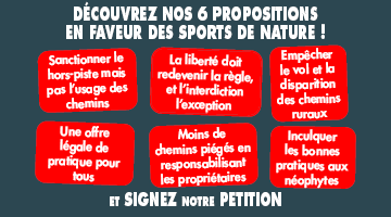 6 propositions du codever en faveur des sports de nature