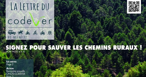 -2019-  CODEVER  -  Signez pour sauver les chemins ruraux ! Ban_77a21b40960bb705da83637f16e5ca11